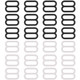 KAM Plastic Bra Strap Adjuster Buckles (Pack of 10)